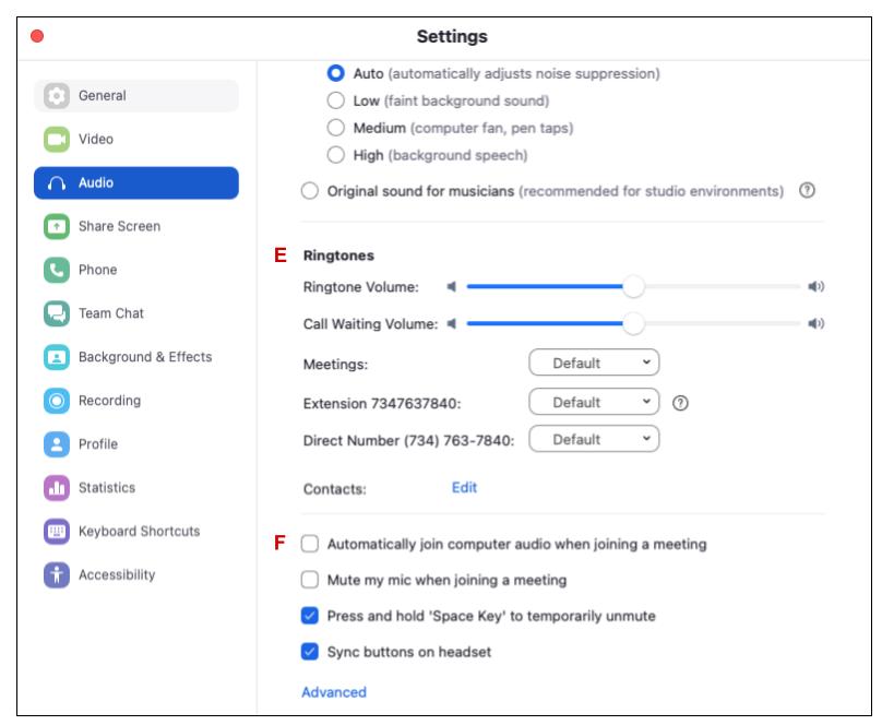 Zoom Phone Settings ITS Documentation